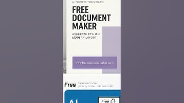 Free Document Maker AI powered Tools Online