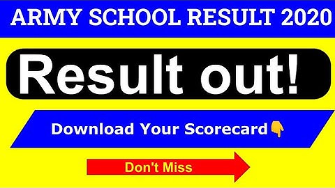 ARMY PUBLIC SCHOOL RESULT 2020 | APS 2020 RESULT OUT | DOWNLOAD YOUR SCORECARD | AWES RESULT |