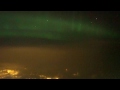 Northern Lights from a320 WizzAir window seat above Norway.