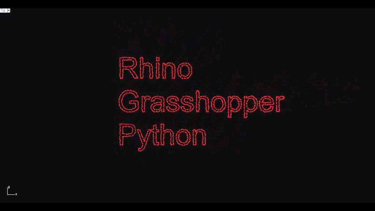 Python Scripting in Rhino Grasshopper - Text Motion Effect - YouTube