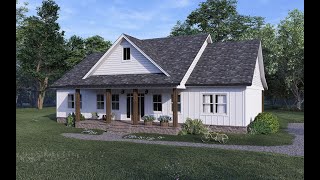 MODERN FARMHOUSE PLAN 7174-00025 WITH INTERIOR