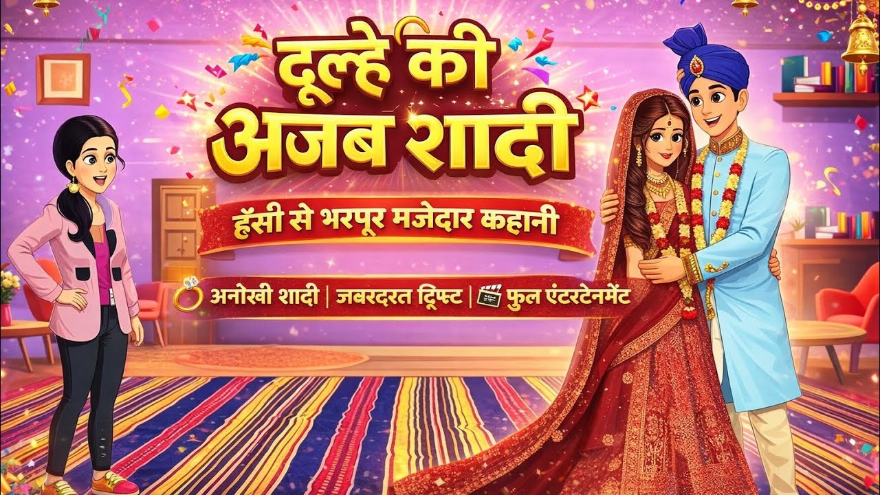 🎉🎊 दूल्हे की अजब शादी 🎊🎉💍 हँसी से भरपूर मज़ेदार कहानी! 😂dulhe ki ajab shaadihindi comedy storyshaadi