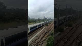 Elizabeth Line 345016 passing West Ealing Footbridge 2/9/25