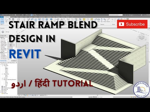 STAIR RAMP BLEND | اردو / हिंदी TUTORIAL | Urdu / hindi tutorial | DESIGN IN REVIT