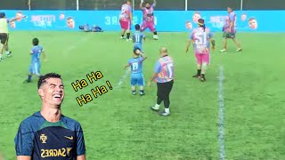 Video lucu sepak bola orang gendut vs orang kerdil full match 😂🤣