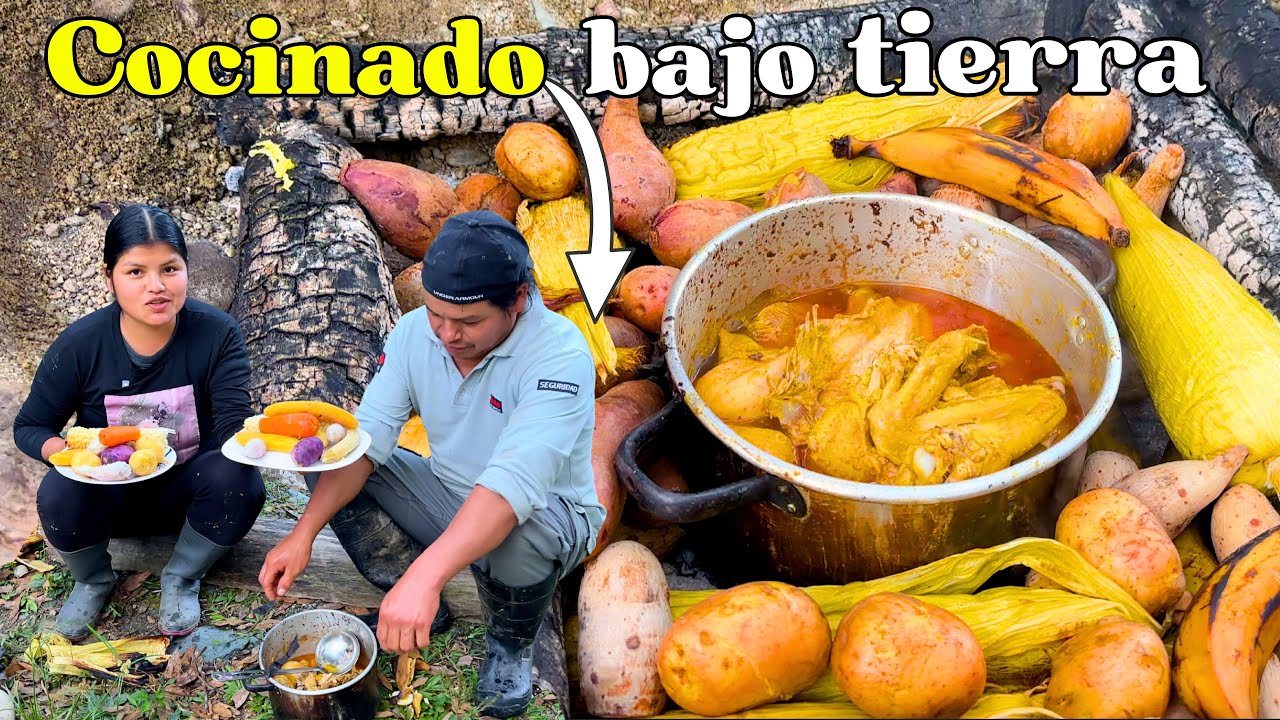 Cocinamos estos productos bajo la tierra y miren los resultados - NATHALIA