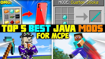 Top 5 Java addons for Minecraft pocket edition 1.17 | java addon mcpe🤯🔥🔥