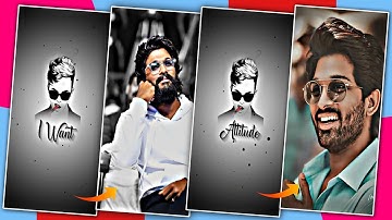 New Attiude Status Video Editing Alight Motion-I want Attitude Song Attitude Video Editing in Alight