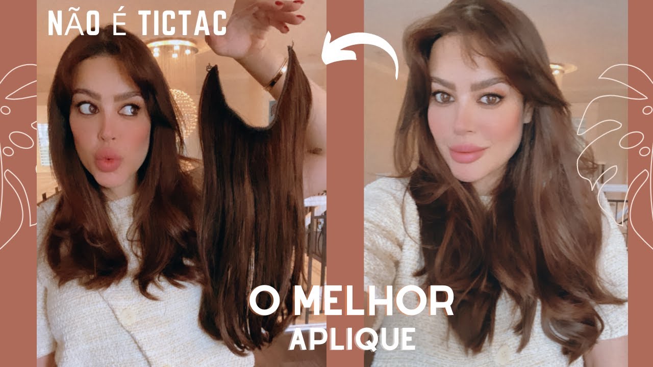 Melhor aplique de todos! ZERO DANO ao cabelo, FACIL DE APLICAR, Mto volume ( Não é tic tac)