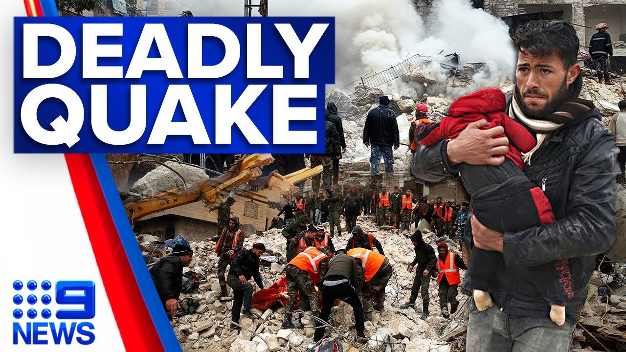 Death toll expected to rise as Turkey-Syria earthquake claims 4,300 lives | 9 News Australia