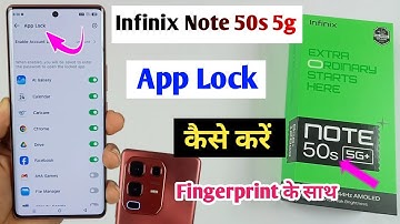 infinix note 50s app lock / infinix note 50s me app lock kaise kare / note 50s fingerprint app lock