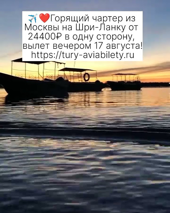 ️ ️Горящий чартер из Москвы на Шри-Ланку от 24400₽ в одну сторону ...