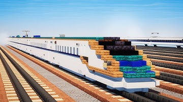 Minecraft E7 Series Shinkansen Train Tutorial