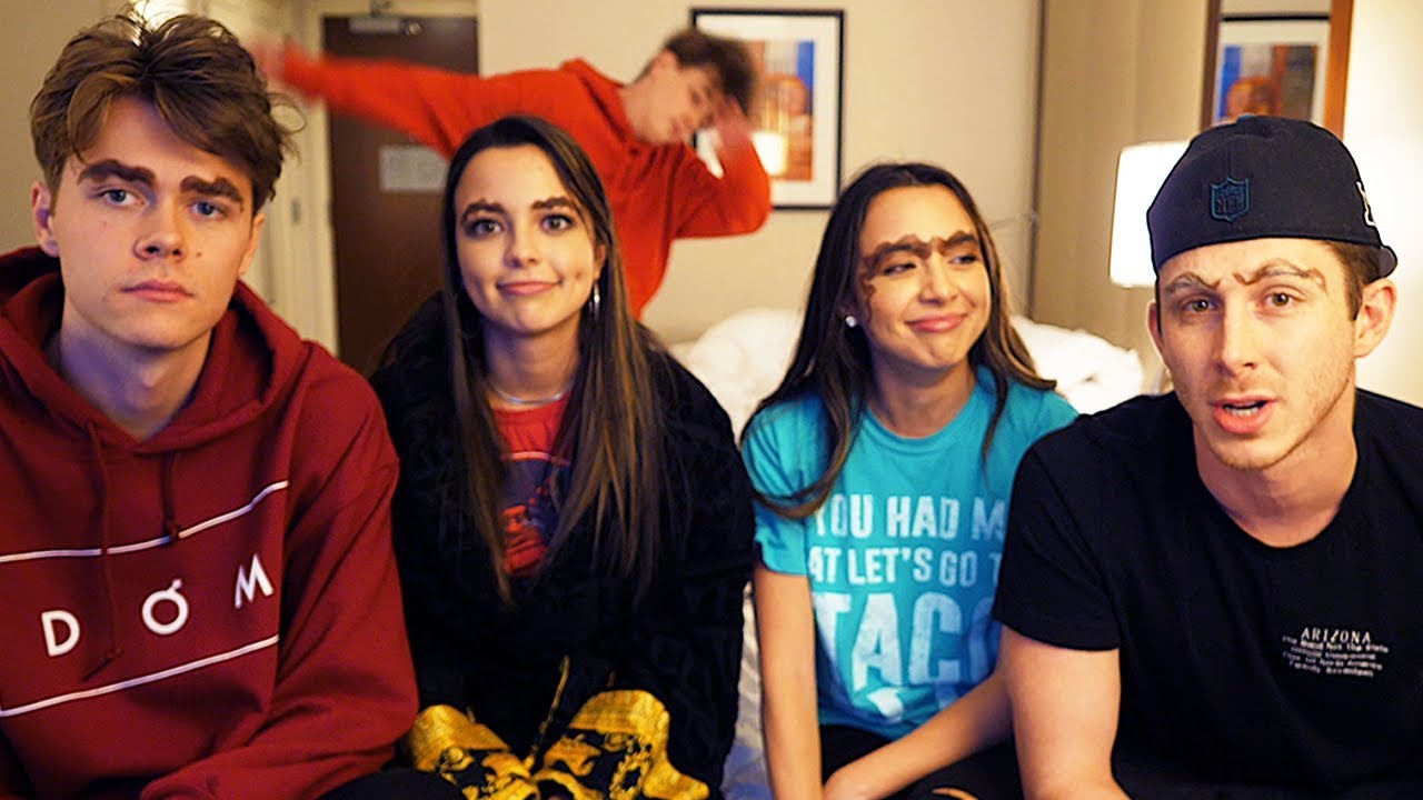 The Wavy Eyebrows Challenge (ft The Merrell Twins / Harrison Webb) - YouTube