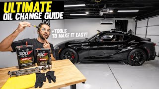 DIY Toyota Supra Oil Change PLUS How to Get Rid of Old Oil (Best Tools & Clean Up Process)