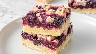 EASY Blueberry Pie Bars! So tasty!