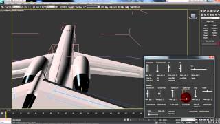 Maxscript Control Of 3D model Aircraft Gulfstream G550