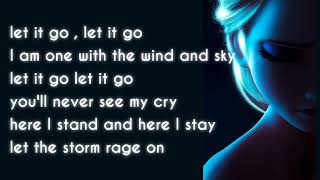Let it go - (Frozen) {lyrics} screenshot 2