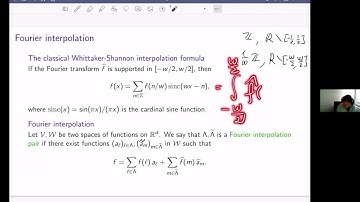 Maryna Viazovska (EPFL): Fourier interpolation