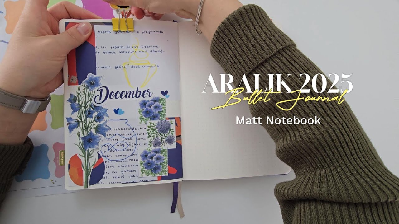 ARALIK 2025 BULLET JOURNAL TASARIMIM (DECEMBER BULLET JOURNAL)