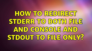 How to redirect STDERR to both file and console and STDOUT to file only?
