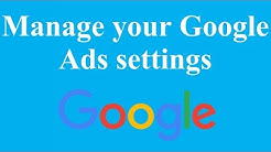 Manage your Google Ads settings 