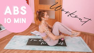 ABS HOME WORKOUT // 10 min
