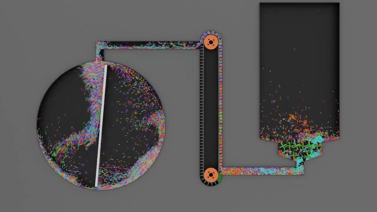 Фигурки Тетриса против Шреддера | Увлекательная физическая симуляция | ASMR