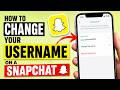 How to Change Your Username on a Snapchat