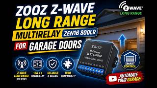 Zooz Z Wave Long Range MultiRelay ZEN16 800LR for Garage Doors