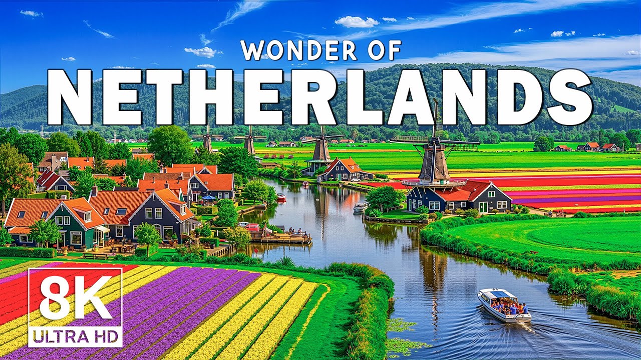Wonders of the Netherlands – Discover Canals, Windmills, Timeless Dutch Landscapes | Travel Video 4K
