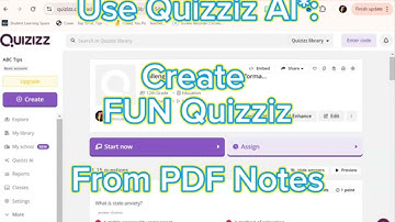 Use Quizziz AI : Create FUN Quizziz Quiz from PDF Notes (only a few clicks)