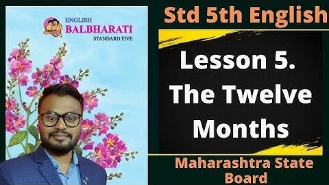 Lesson 5 The Twelve Months English Balbharti, Student Point Academy, Maharashtra Board