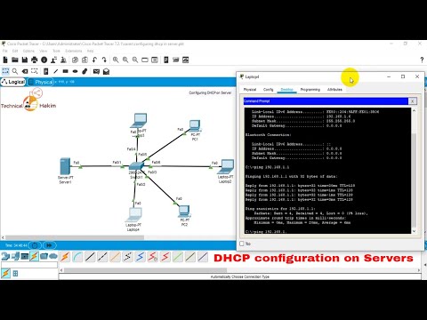Configuring DHCP Service on a generic SERVER in Packet Tracer | Technical Hakim #DhcpConfiguration