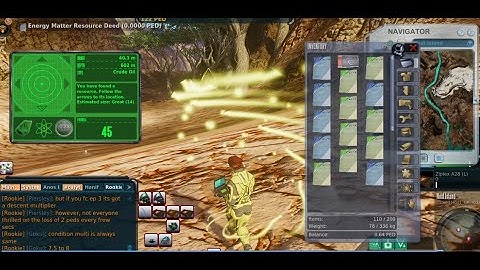 Amped Mining at Next Island A good run! Entropia Universe with Red D