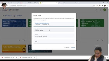 Duplicar clase en  Classroom
