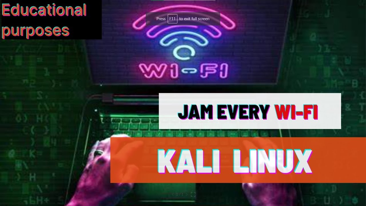 Wi Fi Jamming With Kali Linux Attack On Wi Fi Educational Purpose Wi fi jamming with kali linux attack on wi fi educational purpose