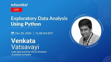 Python for Exploratory Data Analysis | Data Analysis with Python | Python Training | Edureka Live
