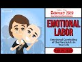 EMOTIONAL LABOR: Caretaking of the Narcissists in Your Life - Debruary 2020