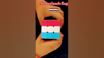 Netherlands flag 🇳🇱🇳🇱 on 3X3 Rubik