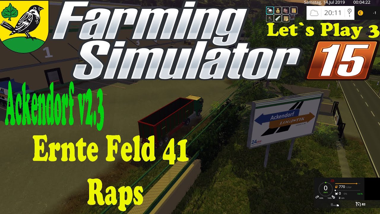 Ackendorf V2 3 Let S Play 3 Ernte Raps Feld 41 Youtube