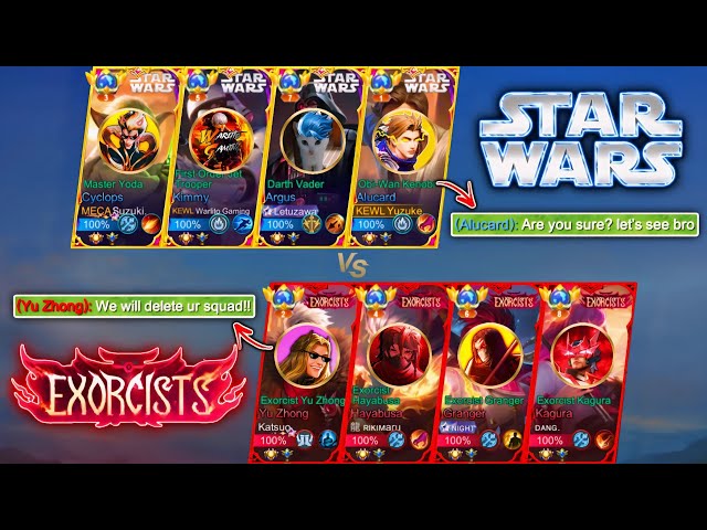 Star Wars Vs New Exorcist Squad | Battle of Famous Youtubers Vs TikToker/Streamers!! 😱 | Who Win? 👑 class=