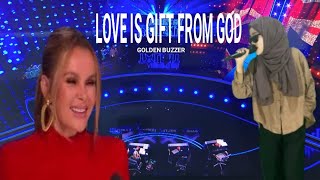 The beautiful voice made the jury amazed at singing the song Love Is Gift from God | BGT