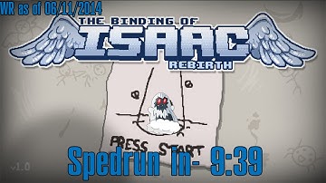 Binding of Isaac: Rebirth - sheol setseed Speedrun in 9:39 - Azazel Former WR