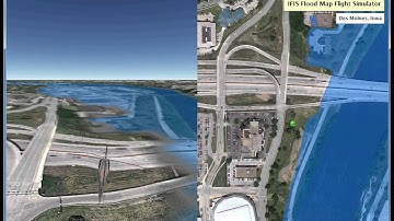 Flood Inundation Map - Flight Simulator