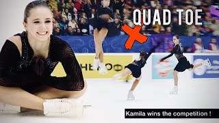 Kamila Valieva wins the competition - attempts 4T AFTER her program finished