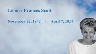 Lenore Frances Scott Memorial Service 4/27/24