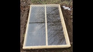 How to make a cold frame from old wooden windows