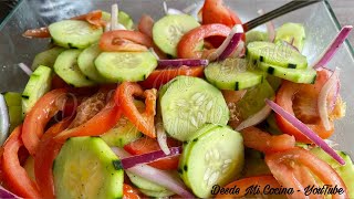 Ensalada de Pepino con Tomate -Super facil y Deliciosa- || DESDE MI COCINA by Lizzy