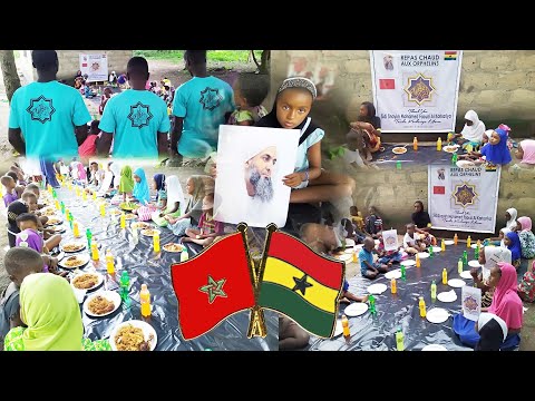 الزاوية الكركرية تساهم في إطعام دور اليتامى والأطفال المتخلى بجمهورية غانا